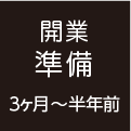 開業準備（3ヶ月～半年前）